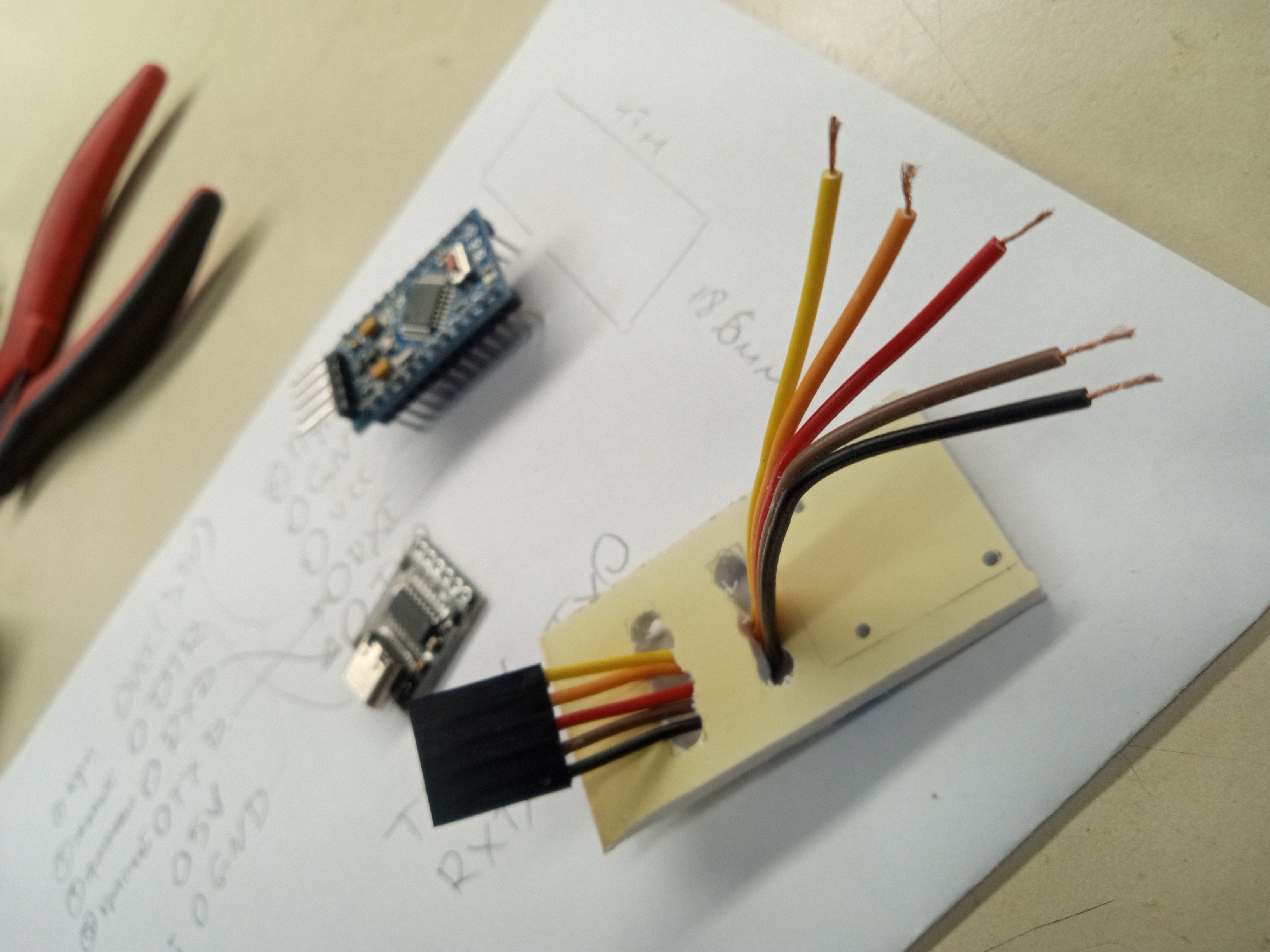 Wires connected through a DuPont connector housing