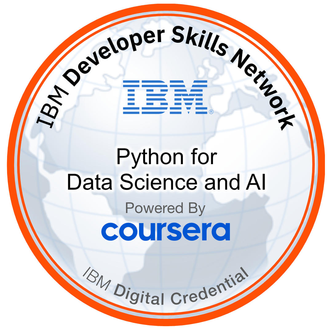 Python for Data Science and AI digital credential